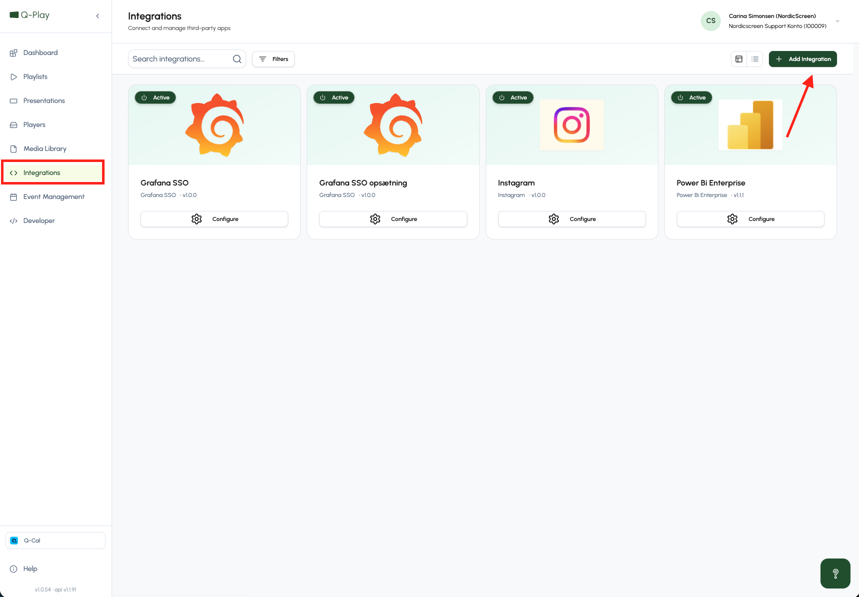 Add integration in Q-Play